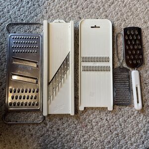 Borner Waffle Slicer Grater Lot Metal Countertop And Had Held Grater Bonny